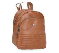 Pepe Jeans Biker Sac à Dos décontracté Marron 25 x 35 x 13 cm Polyester avec détails en Cuir synthétique 11,38 l by Joumma Bags, Marron, Talla única, Sac à Dos décontracté