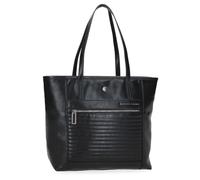 Pepe Jeans Biker Sacs fourre-Tout Portables 15,6 Pouces Noir 34 x 32 x 14 cm Polyester avec détails en Cuir synthétique by Joumma Bags, Noir, Talla única, Sac fourre-Tout