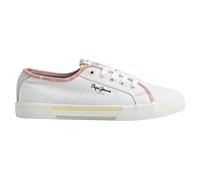 Pepe Jeans Brady Bandan Baskets en Toile Blanche