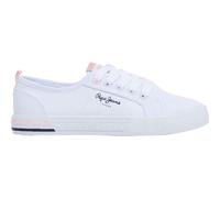 Pepe Jeans Brady Basic G, Baskets Fille, Blanc (Blanc), 13.5