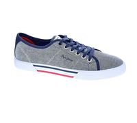 Pepe Jeans Brady Men Chambray Trainers Gris EU 44 Homme