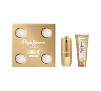 Pepe Jeans Bright Intense For Her Parfum Femme Coffret 2 Pièces | Coffret Cadeau, Eau de Parfum 80ml et Body Lotion 100ml, Set Fragrance Florale et Orientale