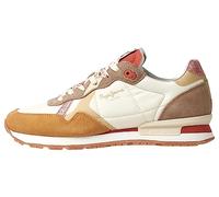 Pepe Jeans Brit Print Lux Leather Sneakers White