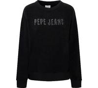 Pepe Jeans Caley Sweat à Capuche, Noir (Black), L Femme