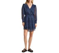 Pepe Jeans Camille Robe, Bleu (Dulwich Blue), M Femme
