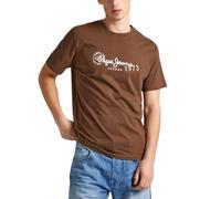 Pepe Jeans Camille T-shirt Homme, Marron (Dark Mocca Brown), M
