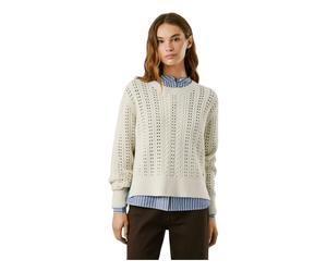 Pepe Jeans - Candide Jersey - Femme - Pulls - Blanc - Taille: 38 FR