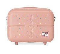 Pepe Jeans Carina Trousse de Toilette Adaptable avec Bandoulière Rose 29x21x15 cms ABS Rigide 9.14L 2.52 kgs