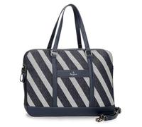 Pepe Jeans Celine Sac pour Ordinateur Portable 15,6" Bleu 41 x 30 x 14 cm Polyester avec détails en Cuir synthétique by Joumma Bags, Bleu, Sac pour Ordinateur Portable