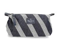 Pepe Jeans Celine Trousse de Toilette Bleue 20,5 x 15 x 8 cm Polyester avec détails en Cuir synthétique by Joumma Bags, Bleu, Trousse de Toilette