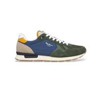 Pepe Jeans Baskets Brit Camp cuir Vert Taille 44 (EU) Homme