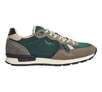 Pepe Jeans Chaussures en Cuir Vert Brit Heritage M