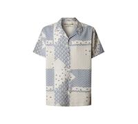 Pepe Jeans Chemise 'Pissarot' bleu-gris / blanc, Taille M