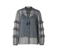 Pepe Jeans Chemisier 'AMBER' bleu marine / moka / blanc, Taille M