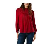 Pepe Jeans - Chemisier bordeaux d'inspiration bohème - Femme - Blouses et Chemises - Rouge - Taille: 36 FR