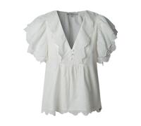 Pepe Jeans - Chemisier Élégant avec Manches Bouffantes - Femme - Blouses et Chemises - Blanc - Taille: 38 FR