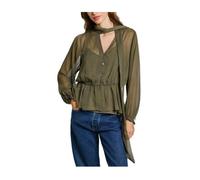 Pepe Jeans - Chemisier Radiant - Élégant et polyvalent - Femme - Blouses et Chemises - Vert - Taille: 36 FR