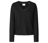 Pepe Jeans Cherice V Neck Tricot, Noir (Noir), L Femme
