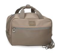 Pepe Jeans Christine Trousse de Toilette Beige 31 x 21 x 15 cm Polyester avec détails en Cuir synthétique by Joumma Bags, Beige, Talla única, Trousse de Toilette