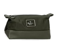 Pepe Jeans Christine Trousse de Toilette Verte 20,5 x 11,5 x 7,5 cm Polyester avec détails en Cuir synthétique by Joumma Bags, Vert, Talla única, Trousse de Toilette
