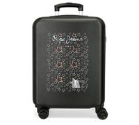 Pepe Jeans Cintia Valise Cabine Noire 38 x 55 x 20 cm Rigide 2,5 kg Fermeture à Combinaison latérale ABS 2,5 kg 35 L Bagage à Main by Joumma Bags, Noir, Talla única, Valise Cabine