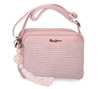 Pepe Jeans Clara Sac bandoulière Deux Compartiments Rose 24 x 16 x 7 cm Polyester et PU by Joumma Bags
