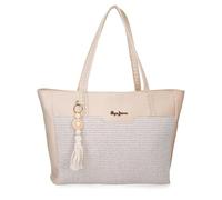 Pepe Jeans Clara Sac fourre-Tout, Taille Unique, Beige, Taille Unique pour Tous, Sac fourre-Tout