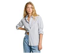 Pepe Jeans Clever Chemise, Bleu (Bleu Acier), S Femme