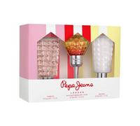 Pepe Jeans Cocktail Edition For Her Coffret Cadeau Femme Pack 3 Pièces Eau de Toilette 30ml, Body Lotion 50ml et Gel Douche 50ml Set Fragance Floral, Fruité et Tropical