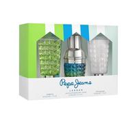 Pepe Jeans Cocktail Edition For Him Coffret Cadeau Homme Pack 3 Pièces Eau de Toilette Homme 30ml After Shave 50ml et Gel Douche 50ml Set Fragance Citronné, Boisé et Epicé