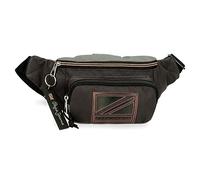 Pepe Jeans Cody Sac Banane avec Poche Noire 35x13x5 cms Polyester