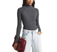 Pepe Jeans Col Roulé Dalia Un Sweatshirt Pullover, Gris (Dark Grey Marl), L Femme