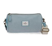 Pepe Jeans Cora Sac Messenger Petit Bleu 26 x 14 x 6 cm Coton