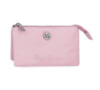 Pepe Jeans Corin Porte-Monnaie Trois Compartiments Rose 17,5 x 9,5 x 2 cm Polyester et PU by Joumma Bags, Rose, Talla única, Porte-Monnaie Triple