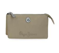 Pepe Jeans Corin Porte-Monnaie Trois Compartiments Vert 17,5 x 9,5 x 2 cm Polyester et PU by Joumma Bags, Vert, Talla única, Porte-Monnaie à Trois Compartiments