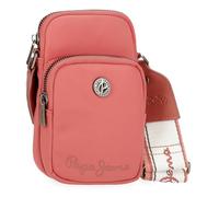 Pepe Jeans Corin Sac à bandoulière Porte-téléphone Rose 11 x 17,5 x 4 cm Polyester et PU by Joumma Bags, Rose, Talla única, Sac à bandoulière pour téléphone Portable