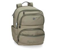 Pepe Jeans Corin Sac à dos pour ordinateur portable 15,6" Vert 29 x 40 x 14 cm Polyester et PU 18,48 L by Joumma Bags, vert, Talla única, Sac à dos pour ordinateur portable