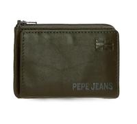 Pepe Jeans Cortland Porte-Monnaie avec Porte-Cartes Vert 11 x 7 x 1,5 cm Cuir by Joumma Bags