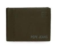 Pepe Jeans Cortland Portefeuille avec Porte-Monnaie Vert 11 x 8 x 1 cm Cuir by Joumma Bags