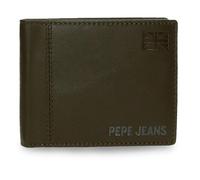 Pepe Jeans Cortland Portefeuille Horizontal avec Portefeuille Amovible Vert 11 x 8,5 x 1 cm Cuir by Joumma Bags