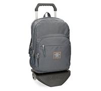 Pepe Jeans Cross Sac à dos double compartiment avec chariot Gris 30,5x44x15 cms Polyester 20.13L
