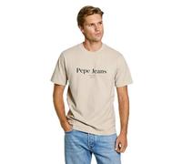 Pepe Jeans Dale Tee T-Shirt, Marron (Beige Pierre), M Homme