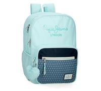 Pepe Jeans Dalma Sac à dos scolaire double compartiment adaptable au chariot Bleu 30 x 40 x 13 cm Polyester by Joumma Bags, bleu, 30x40x12 cms, Sac à dos scolaire double compartiment adaptable au