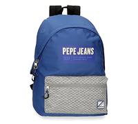 Pepe Jeans Darren Sac à dos scolaire Bleu 31 x 44 x 15 cm Polyester 20,46 L, bleu, Sac à dos scolaire