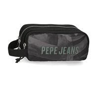 Pepe Jeans Davis Trousse Triple Noire 22 x 10 x 9 cm Polyester
