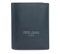 Pepe Jeans Deep Portefeuille Vertical avec Porte-Monnaie Bleu 8,5 x 10,5 x 1 cm Cuir by Joumma Bags, Bleu, Talla única, Portefeuille Vertical avec Porte-Monnaie