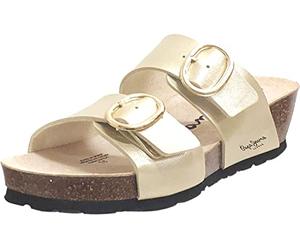 Pepe Jeans, Delhi PLS90618, Femme Mule Platine Lisse - 39 EU