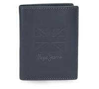 Pepe Jeans Denver Portefeuille Vertical Bleu 8,5 x 10,5 x 1 cm Cuir by Joumma Bags