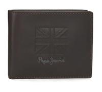 Pepe Jeans Denver Portefeuille Horizontal avec Portefeuille Amovible Bleu 11 x 8,5 x 1 cm Cuir by Joumma Bags