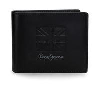 Pepe Jeans Denver Portefeuille Horizontal avec Portefeuille Amovible Bleu 11 x 8,5 x 1 cm Cuir by Joumma Bags